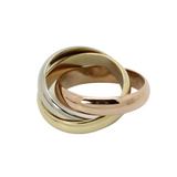03_IHRSCHMUCK_Cartier Trinity Ring_Größe. 47_ 750er Weiß-, Rose- und Gelbgold