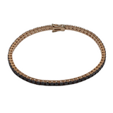 01_IHRSCHMUCK_Armband 67 Schwarze Diamanten_750er Rosegold_ca. 4,2ct.