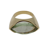 04_IHRSCHMUCK_750er Gelbgold mit wunderschönem ovalen Beryll Stein_Unikat