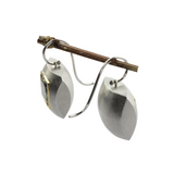 IhrSchmuck 750er Weiß/Gelbgoldohrhänger mit grünem Turmalin