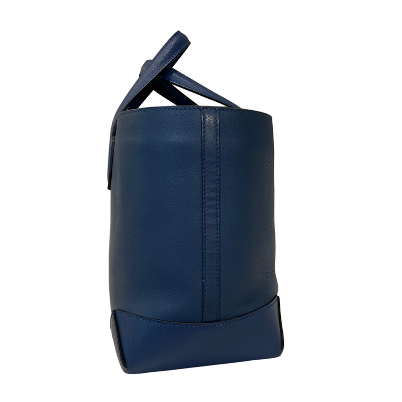 Hermès Shopper, MAXIBOX CABAS 30, VEAU EVERCOLOR/VEAU EPSOM, Farbe blau