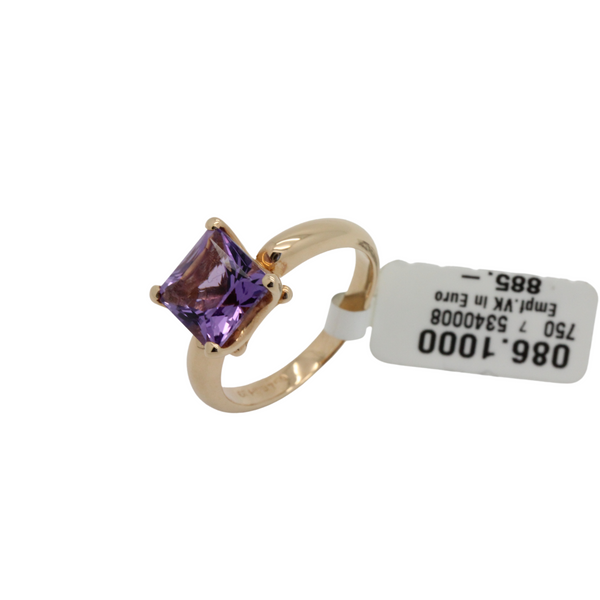 003_01_Violetter Amethyst Ring in 750er Roségold